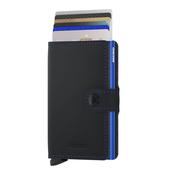 Secrid Matte Black &amp; Blue Miniwallet