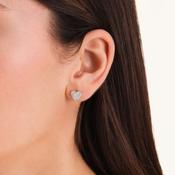 Rosefield Pave Heart Studs Gold image