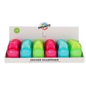 Premto Twin Hole Sharpener &amp; Eraser - Asst CDU image
