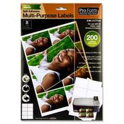 Pro:Form 25 Sheets - 8 Labels 99X67.8mm