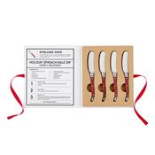 Red Charcuterie Spreaders Book Box - Spread Love and Joy