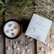 EAU SO RELAXED CANDLE (WITH AMETHYST GEMSTONE)