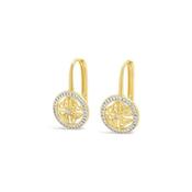 Seala Circle Trinity French Clip Earring Gold image