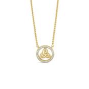 Seala Circle Trinity Pendant/Chain Gold image