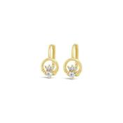 Seala Claddagh  Clip Earring Gold/Clear image
