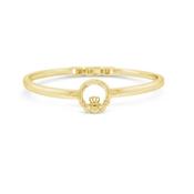 Seala Plain Polished Claddagh Bangle Gold image