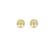 Seala Tree of Life Stud Earring Gold image