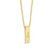 Seala 'Gra' bar Pendant/Chain Gold image