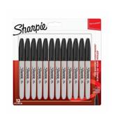 Sharpie 12 ~Black Perm Markers