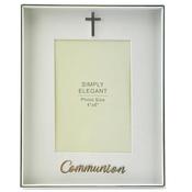 Communion Photo Frame/Metal/Silver Finish
