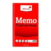 Silvine 8"X5" Memo Triplicate Book