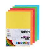 Premier Activity A2 Card 25 Sheets - Rainbow