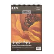 Icon A4 360sgm Wiro Acrylic Paint Pad 12 Sheets