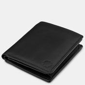 TWO FOLD BLACK LEATHER COIN POCKET WALLET