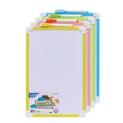 Clever Kidz Magnetic Dry Wipe Whiteboard - 4 Asst