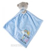 TINY TATTY TEDDY BABY BOY BLUE COMFORTER BLANKET