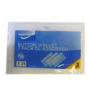 BUTTON WALLET 3PK