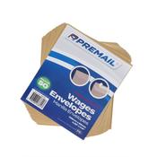 Pkt.50 Peel &amp; Seal Wages Envelopes - Plain