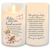 Robins  Vanilla Scented Wax LED candle