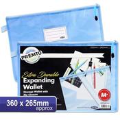 Premier A4+ Extra Durable Mesh Wallet Cornflower Blue