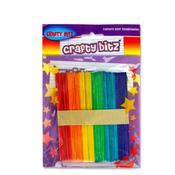 Crafty Bitz Pkt.42 Lollipop Sticks - Coloured
