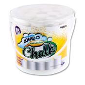 World Of Colour Bucket 15 Jumbo Sidewalk Chalk - White