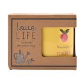 Love Life Embossed Mug - Teacher image