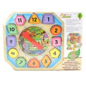 Wooden Clock - Shape Sorter