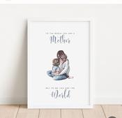 Mother you mean the world to me Framed Print by "Creations by Aisling"