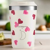Chilly's Bottles - Chilly's Coffee Cup 340ml Pink Hearts image