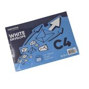 C4 White Envelope 20 pak image