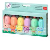 Set Of 6 Mini Highlighters - Carrot Team