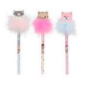 Top Model pencil with topper eraser  cat