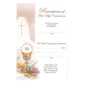 Communion Certificate
