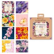 8 Floral Note Cards in Keepsake Box