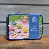 Tea party in a tin case