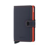 Secrid Miniwallet Matte Night Blue Orange