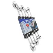 5 Piece Flare Nut Wrench Set on Rack 7 - 19 mm image