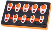 10 Piece 12 Point Crowfoot Wrench Set 3/8" (FRAF7950) image