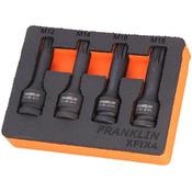 Franklin 4 pce Impact Spline Bit Set 1/2" dr  (FRXFIX4) image