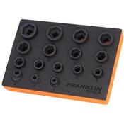 Franklin XF 16 pce 6 pt Low Profile Impact Socket Set 3/8" dr  (FRXFI5LP) image