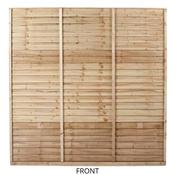 Fence Panel Woodlap 6Ft X 6Ft
