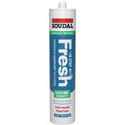 Soudal Sanitary Silicone Stay Fresh White