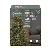 Premier Christmas Lights Treebright With Timer Multi-Coloured 1500 image