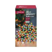 Premier Christmas Lights Supabright With Timer Multi Coloured 480 image