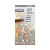Premier Christmas Lights Microbright Battery Operated Multi-Coloured 100 image