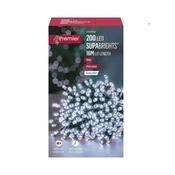 Premier Christmas Lights Supabright With Timer White 200 image