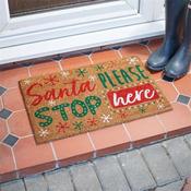 Santa Stop! Decoir Mat 40X60cm image