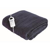 De Vielle Electric Heated Fleece Throw Blanket Navy image