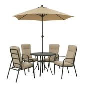 Verona 4 Seater Round Cushioned Set image